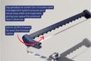 Sound Solver Large Desktop Audio Rack | Internal Brackets | Acrylic Shelves