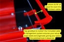 Sound Solver Medium Desktop Audio Rack | External Brackets | Acrylic Shelves