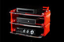 Sound Solver Medium Desktop Audio Rack | External Brackets | Acrylic Shelves