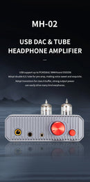 xDuoo MH-02 USB DAC & Tube Headphone Amplifier (Apos Certified)