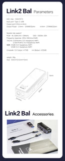 xDuoo Link2 Bal (Link 2 Bal) DAC Headphone Amp (Apos Certified)
