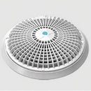 AquaStar 10" Round Star Sumpless Suction Outlet Cover, White | A10RCFR101
