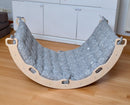 Montessori Arch/Rocker With Gray Dinosaur Pattern Pillow Set