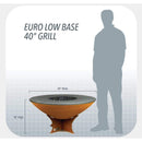 Arteflame 40" Fire Pit Low Euro Base