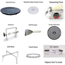 Arteflame Classic 40" Grill - Euro Base Bundle with 10 Grilling Accessories