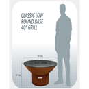 Arteflame Classic 40" Grill - Low Round Base