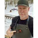 Arteflame Leather Grill Apron, Black