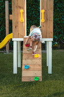 Forest - Modern Backyard Outdoor Swing Set 2 Swings and Trapeze Bar