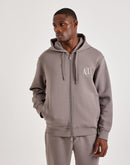 Armani Exchange Updated Icon Logo Fleece Full-Zip Hoodie