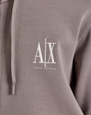 Armani Exchange Updated Icon Logo Fleece Full-Zip Hoodie