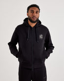 Armani Exchange Updated Icon Logo Fleece Full-Zip Hoodie