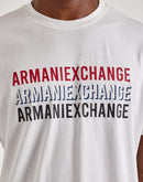 Armani Exchange Triple Logo Print Tee