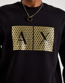 Armani Exchange Box Logo Fleece Crewneck Sweatshirt