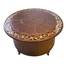 AZ Patio Heaters Circular Cast Aluminum Firepit with Lid