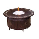 AZ Patio Heaters Circular Cast Aluminum Firepit with Lid