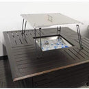 AZ Patio Heaters Fire Pit Heat Deflector in Stainless Steel