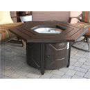 AZ Patio Heaters Hammered Bronze Hexagon Fire Pit