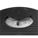 AZ Patio Heaters Round Slatted Cast Aluminum Fire Pit