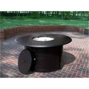 AZ Patio Heaters Round Slatted Cast Aluminum Fire Pit
