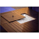 AZ Patio Heaters Square Extruded Aluminum Firepit with Lid