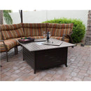 AZ Patio Heaters Square Extruded Aluminum Firepit with Lid