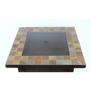 AZ Patio Heaters Square Slate Fire Pit in Bronze