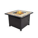 AZ Patio Heaters Square Tile Fire Pit in Bronze
