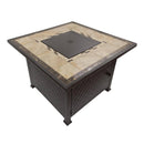 AZ Patio Heaters Square Tile Fire Pit in Bronze