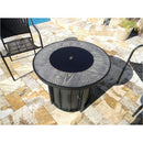 AZ Patio Heaters Wood Look Tile Top Fire Pit