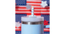 6-Pack 40oz Americana Pattern Reusable Straws