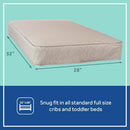 Waterproof Baby Crib Mattress and Pad - White