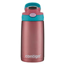 13oz Stainless Steel AutoSpout Kids' Water Bottle Pink: Insulated Toddler Tumbler, Dishwasher-Safe