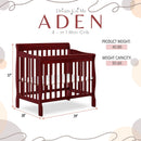 Convertible Mini Crib - Brown