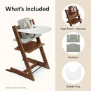 Tripp Trapp High Chair2 with Cushion + Stokke Tray - Warm Brown