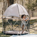Go With Me Deluxe Eclipse Portable Playard with Canopy and Pad - Sandstone