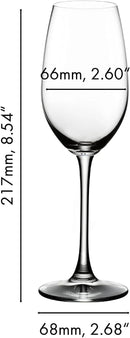 Champagne Glass Flute Set - Clear
