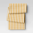 Cotton Gingham Check Table Runner - Yellow