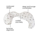 Total Body Pillow with Removable Cover - Grey