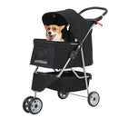 Foldable Pet Stroller - Black