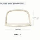 6" Grill Press - Cream