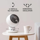 Air Circulator Fan with Remote - White
