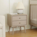Palma Nightstand with USB Port - Taupe