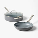 7-Piece Nonstick Ceramic-Coated Aluminum Cookware Set