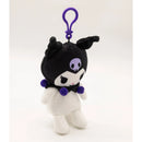 Sanrio Kuromi Full Body Plush Dangle Keychain - White