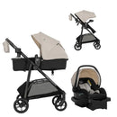 Omni Signature Travel System with LiteMax infant Car Seat - Coastal Cofee