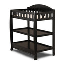 Delta Children Infant Changing Table with Pad - Ebony Black