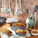 2pk Nonstick Mini Loaf Pan Gray - ™