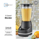 6-Speed Blender with 48 oz Jar - Black
