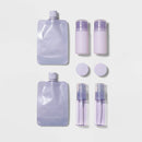 8pc Travel Toiletry Set - Portable Beauty Tool Set