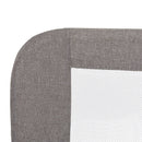3D Linen fabric and Mesh Security Bed Rail - Gray